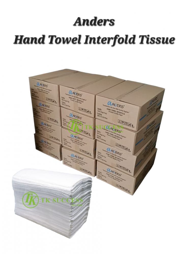 Anders Hand Towel Interfold Tissue 200 (Virgin Pulps)