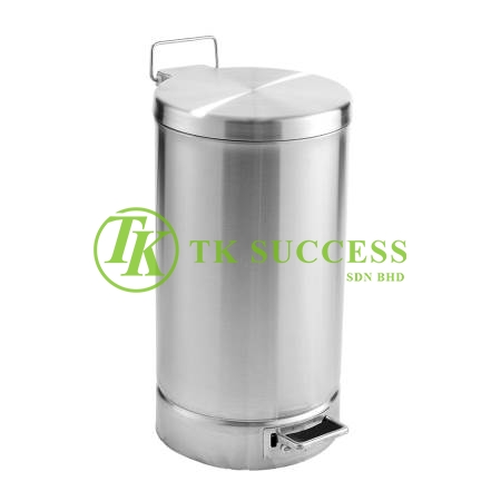 Stainless Steel Round Pedal Bin 22L