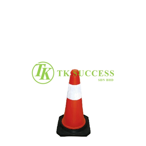 Traffic Cone 18 with Reflective Sticker (Rubber Base)