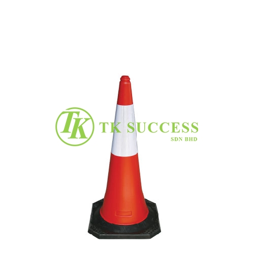 Traffic Cone 30 with Reflective Sticker (Rubber Base)