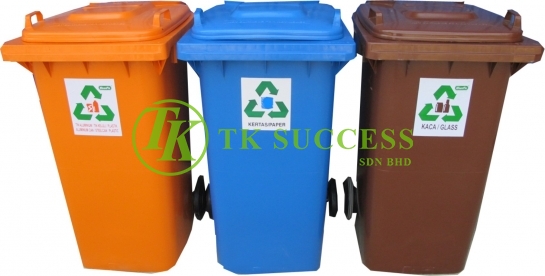 Recycle Bin 120 Flat Top (Schaefer Germany) 3 in 1