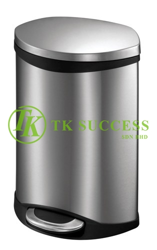 Stainless Steel Shell Step Bin 6L (Soft Close)