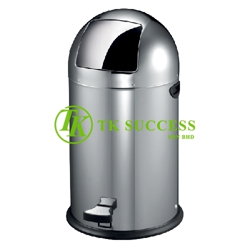 Stainless Steel Bullet Pedal Bin 22L