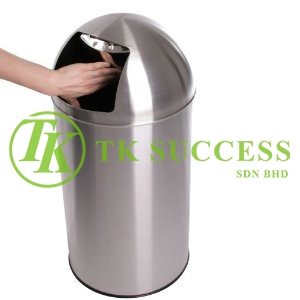 Stainless Steel Bullet Pedal Bin 33L