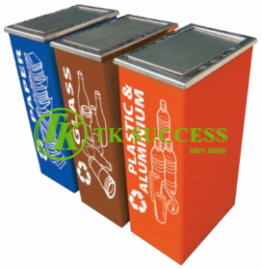 Recycle Bin Victoria 75 (Stainless Steel Flip Top)