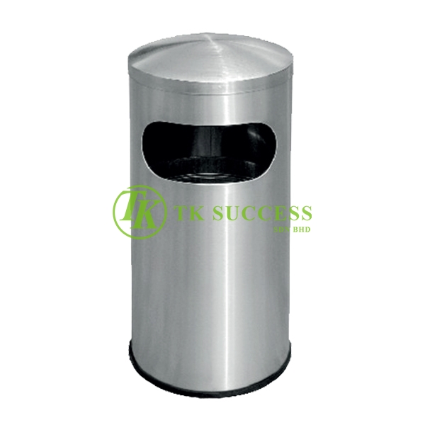 Stainless Steel Litter Bin c/w Dome Top