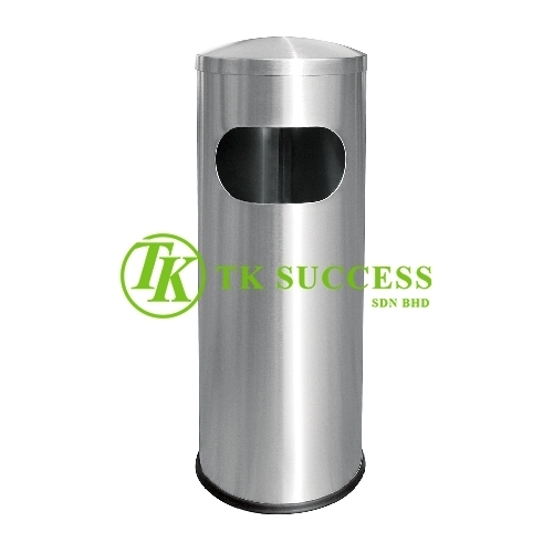 Stainless Steel Round Waste  Bin c/w Dome Top