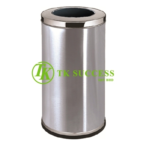 Stainless Steel Round Waste  Bin c/w Open Top