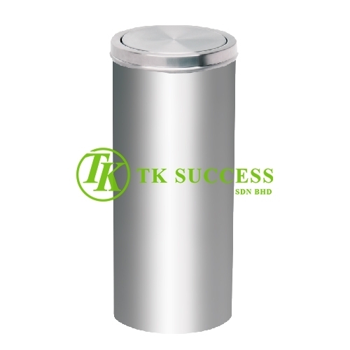 Stainless Steel Litter Bin c/w Flip Top