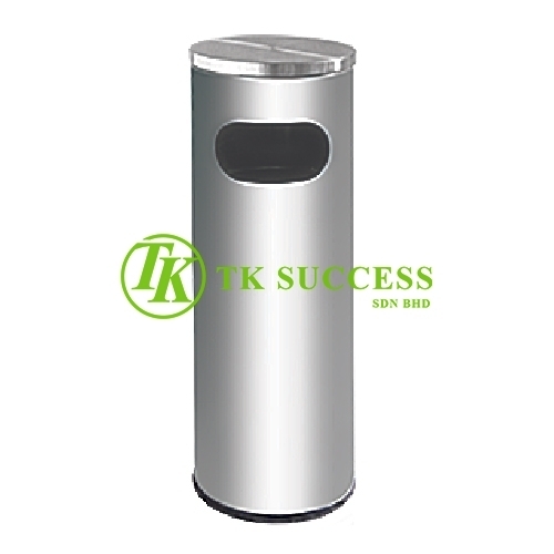 Stainless Steel Litter Bin c/w Flat Top