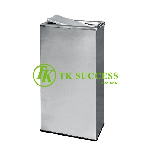 Stainless Steel Rectangular Flip Top Bin