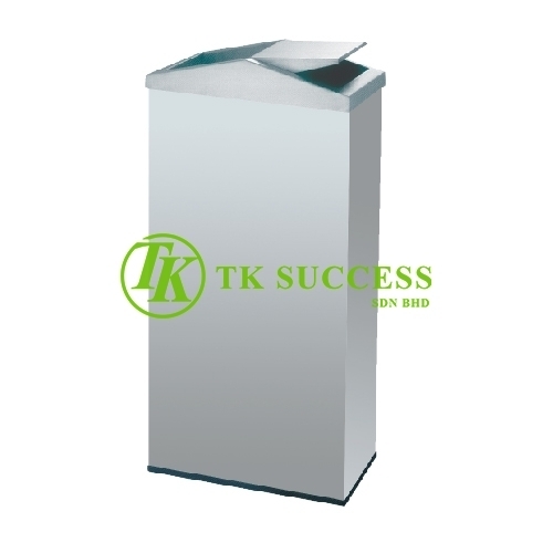 Stainless Steel Rectangular Flip Top Bin