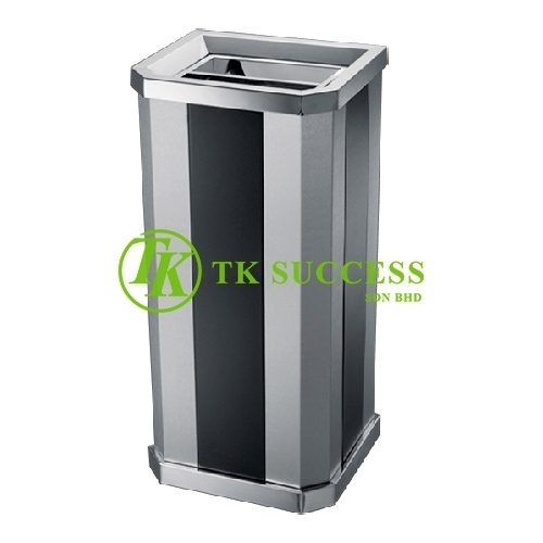 Stainless Steel + Print Coating Diamond Shape Open Top Bin