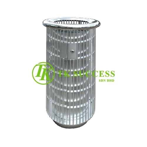 Stainless Steel Round Waste  Bin c/w Open Top