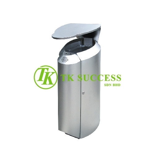 Stainless Steel Waste Bin c/w Open Top & Ashtray