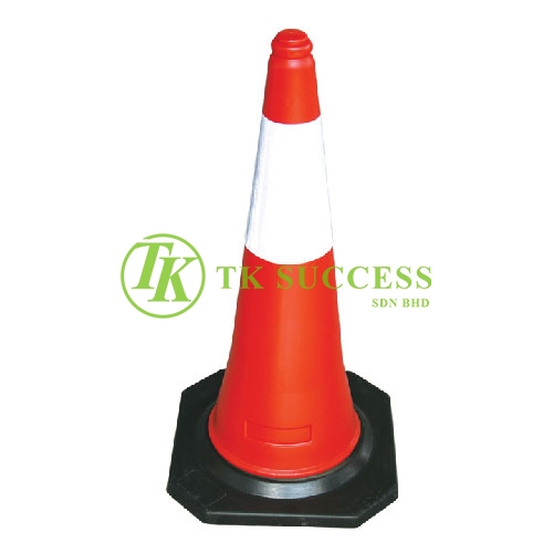 Traffic Cone 40 with Reflective Sticker (Rubber Base)
