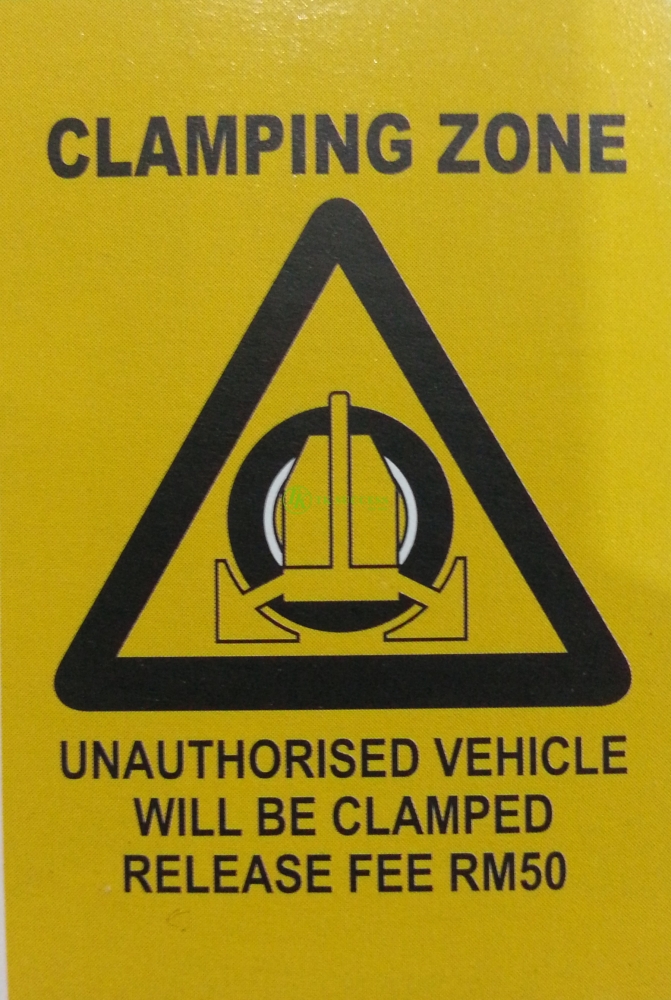 Clamping Signage Board
