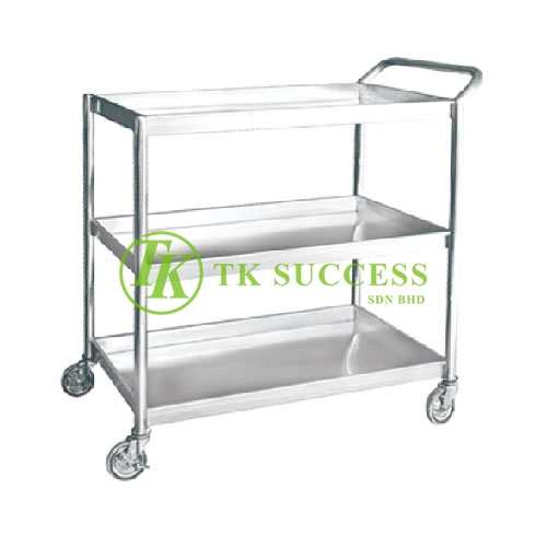 Stainless Steel 3 Tiers Trolley (Heavy Duty)