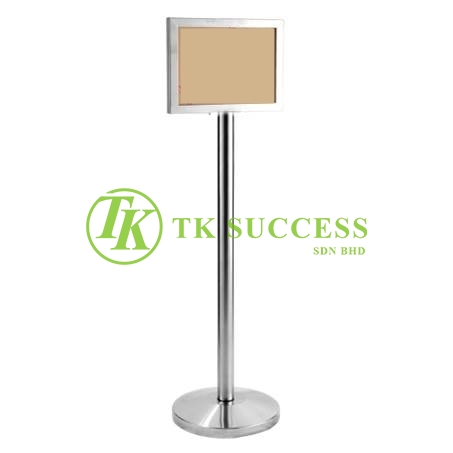 Stainless Steel A4 Sign Board Stand (Horizontal)