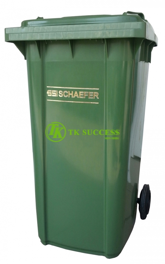 Schaefer Mobile Garbage Bin 120 Litre Green (Germany) SIRIM