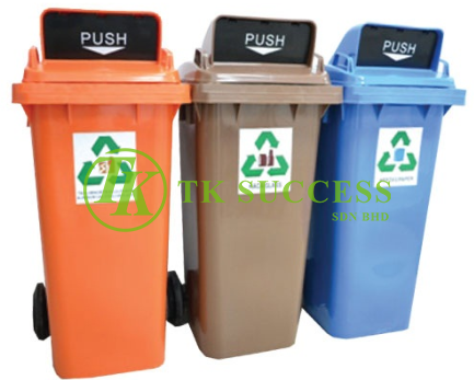 Recycle Bin 240 Flip Top 3 in 1