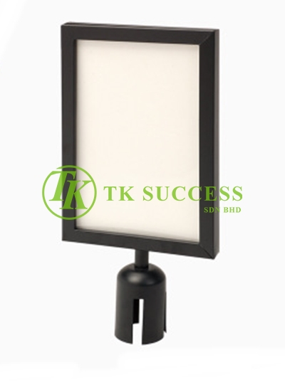 Black A4 Vertical Sign Board Frame (For Retractable Q Up Stand)