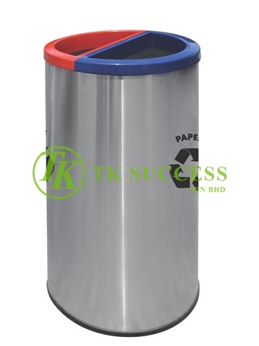 Round Recycle Bin 136 2 in 1