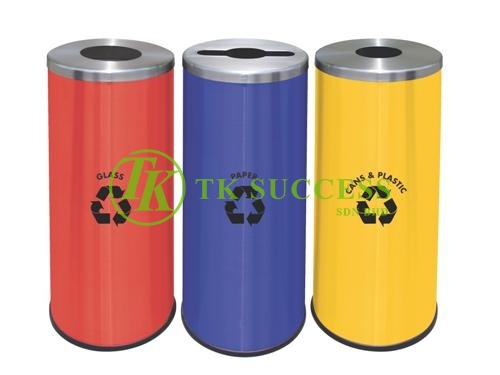 Round Recycle Bin 132