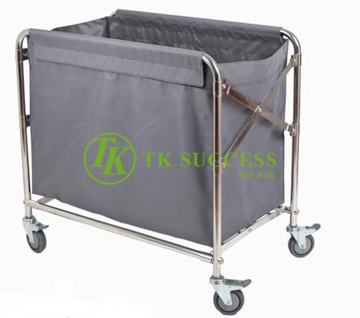 Stainess Steel Linen Laundry Trolley (Foldable)