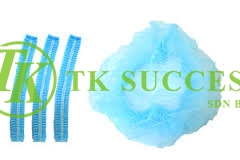 Disposable Hair Net (Blue / White)