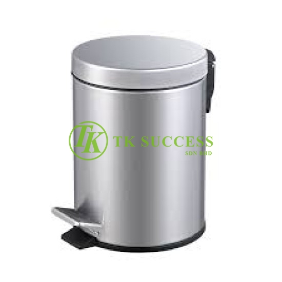 Stainless Steel Round Pedal Bin 12L ( Hairline)