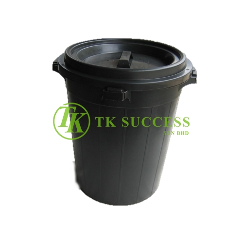 Outdoor Black Garbage Bin