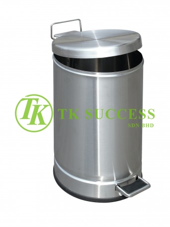 Stainless Steel Round Pedal Bin 10L