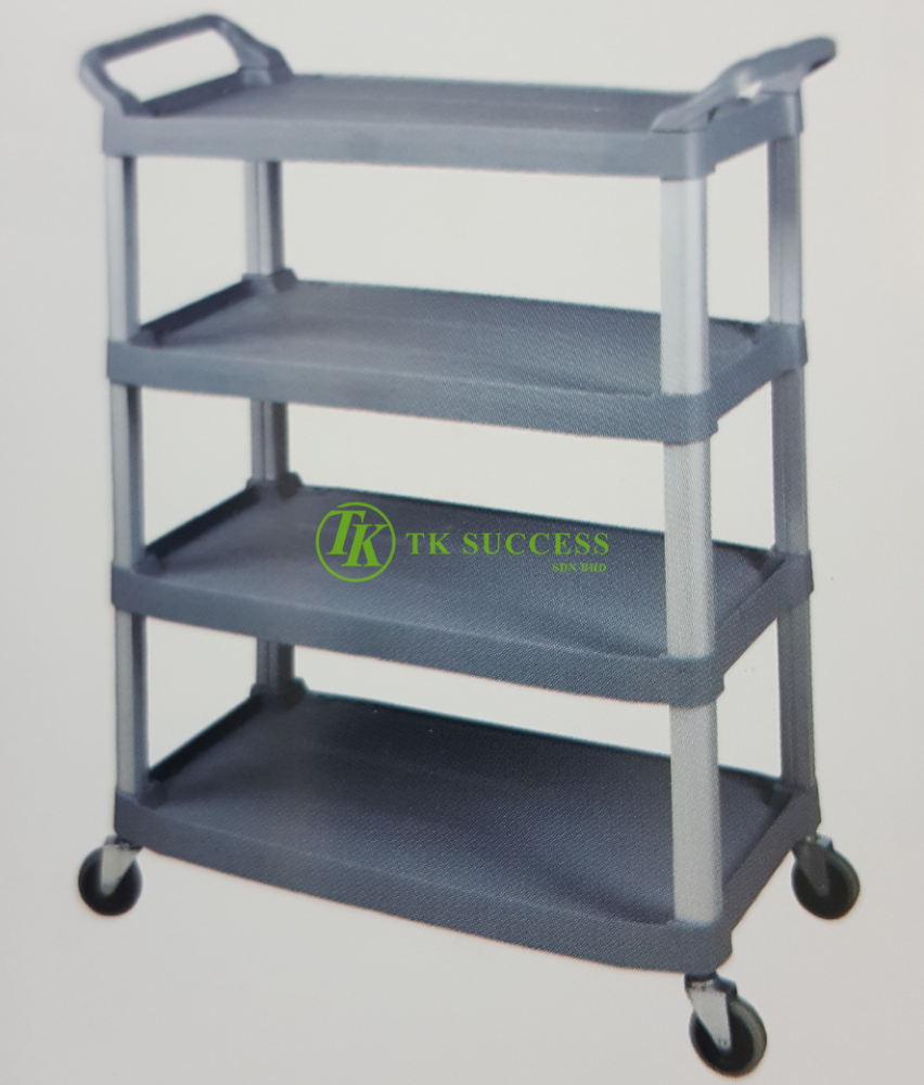 4 Tier Utilities Trolley (Grey)