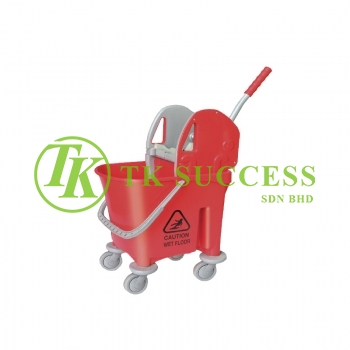 Anders 1032 Wringer Mop Bucket 22 (Down Press) -  Red