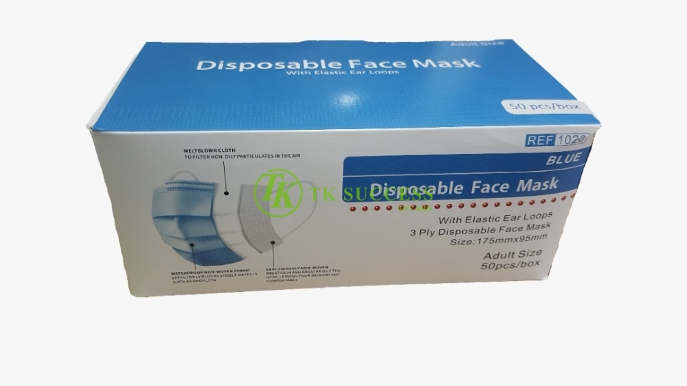 Disposable Face Mask 3ply (Ear Loop)