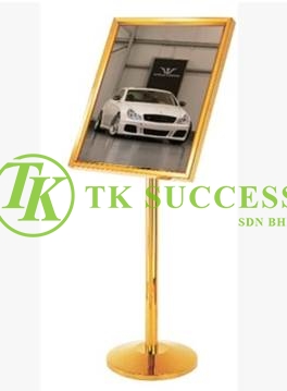 Gold Brass A2 Sign Board Stand (45 degree)