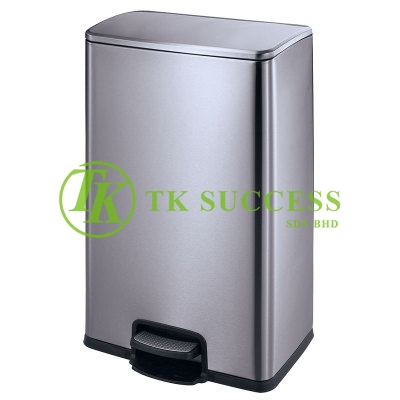 GNF Stainless Steel Square Pedal Bin 40L (Soft Close)