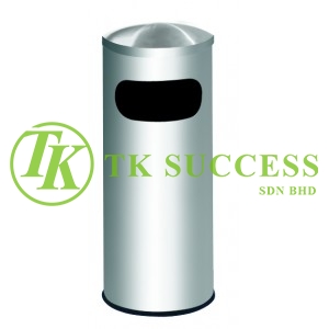 Stainless Steel Litter Bin c/w Dome Top