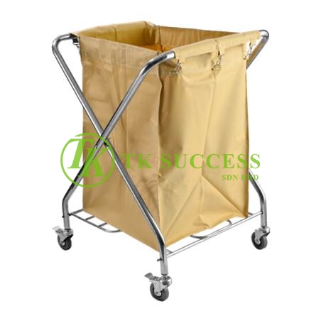 Stainless Steel X2 Linen Trolley