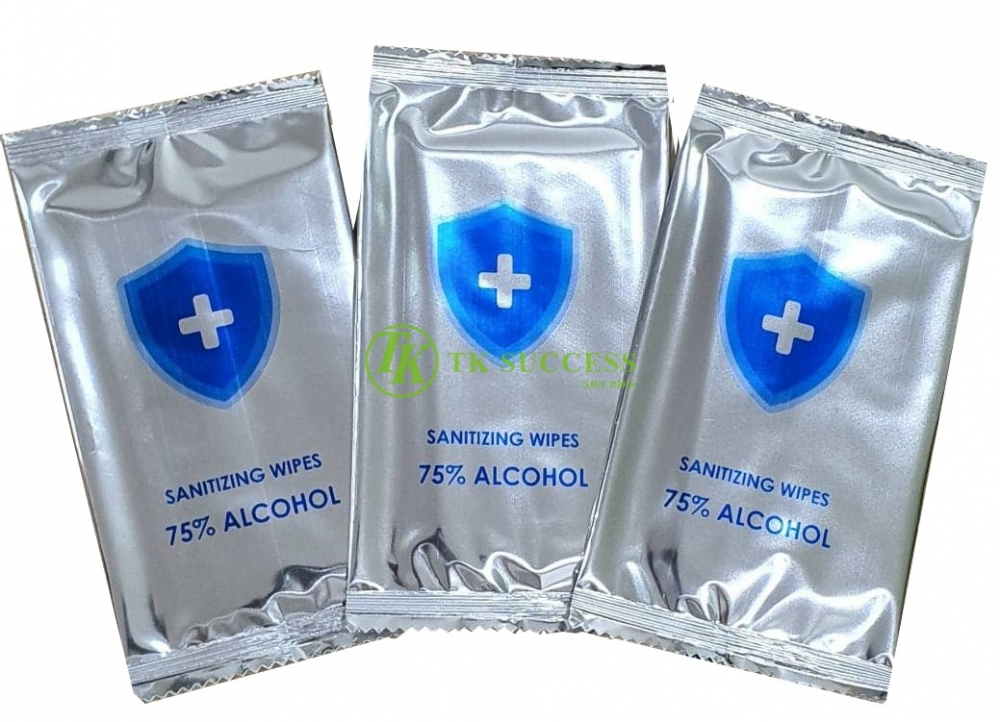 Sanitizing Wet Wipes Alcohol 75%