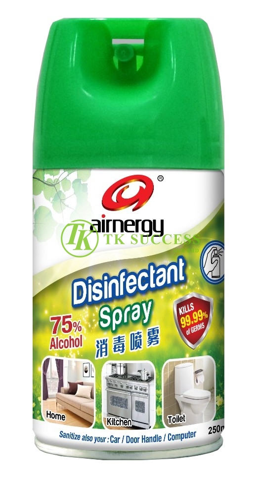 Airnergy Disinfectant Spray 250ml (Alcohol 75%)