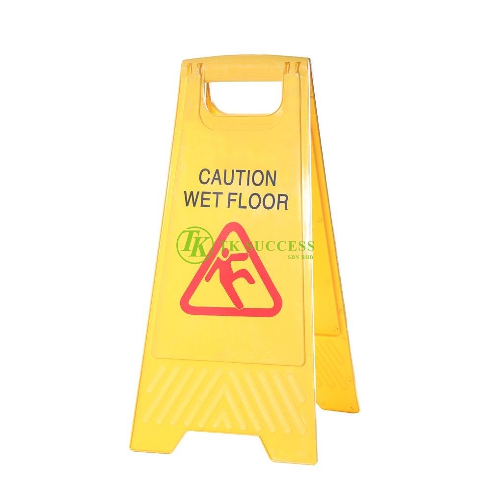 Anders Yellow Caution Sign Board - CAUTION WET FLOOR
