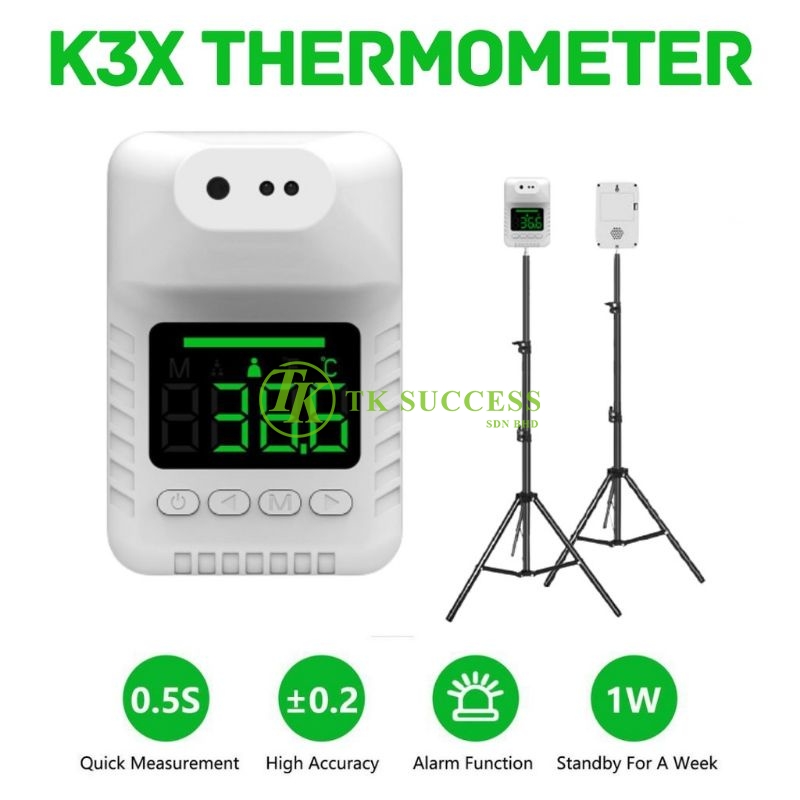 K3x Forehead Auto Thermometer With Tripod Stand