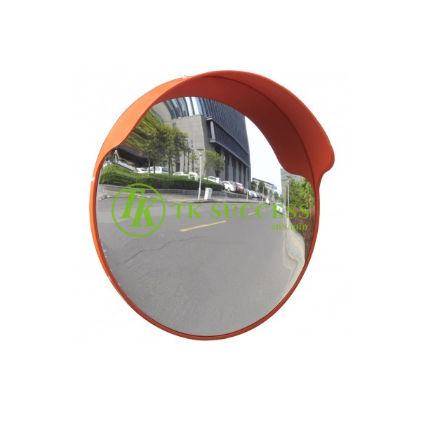 Outdoor Convex Mirror with Cap 600mm (For Pole)
