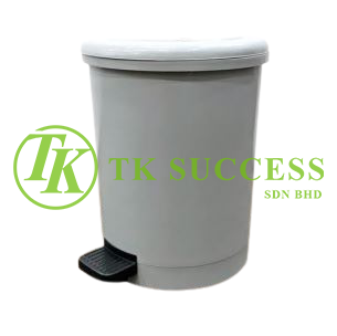 Grey Round Step on Bin 18L