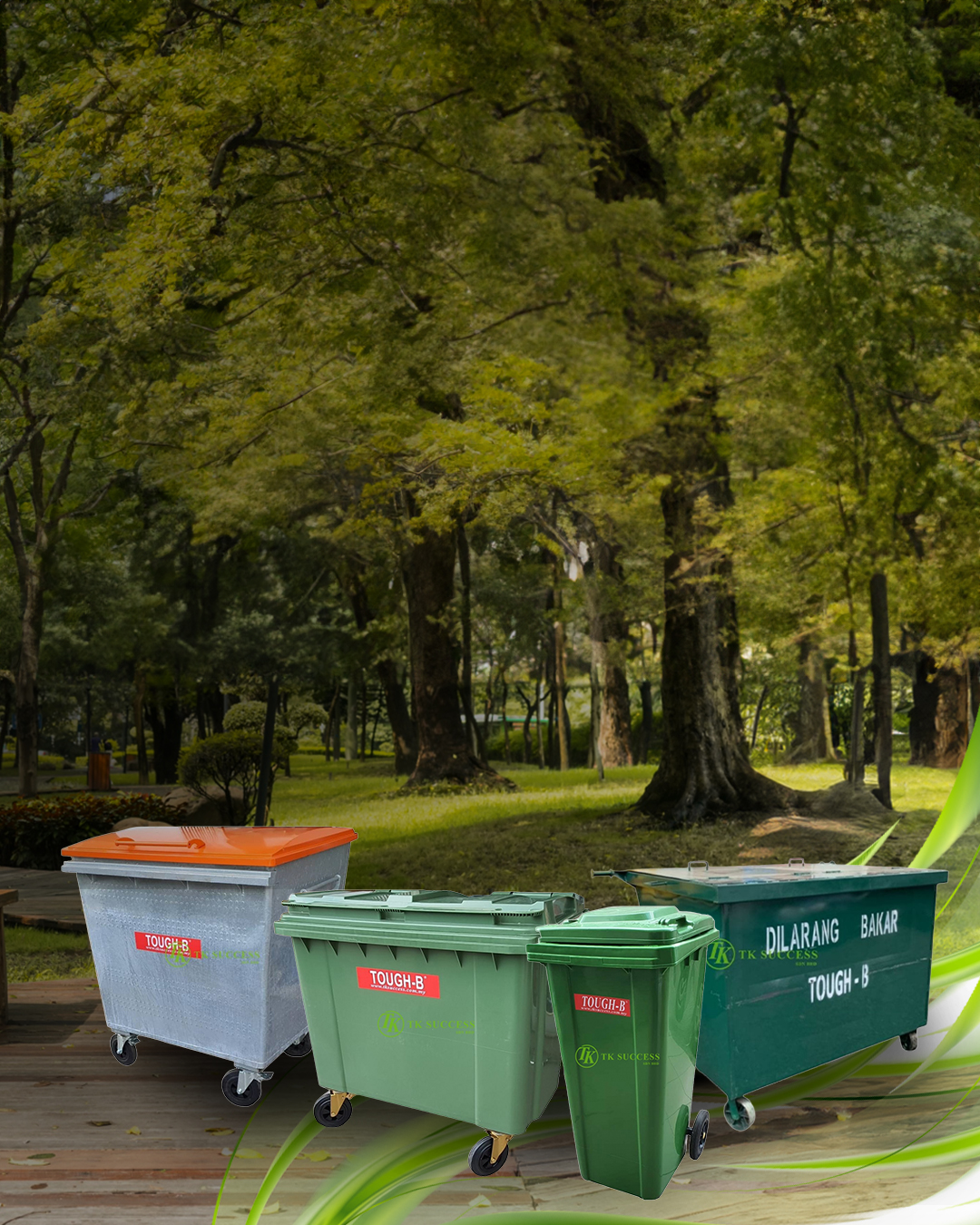 Professional-Grade Tough B Mobile Garbage Bin